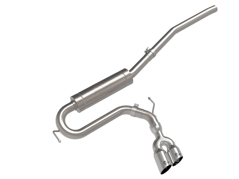 aFe 22-23 Ford Maverick EcoBoost L4 2.0L(t) Rebel Series 2-1/2in 304 SS Cat-Back w/ Polished Tip 49-33144-P 49-33144-P Photo - Primary