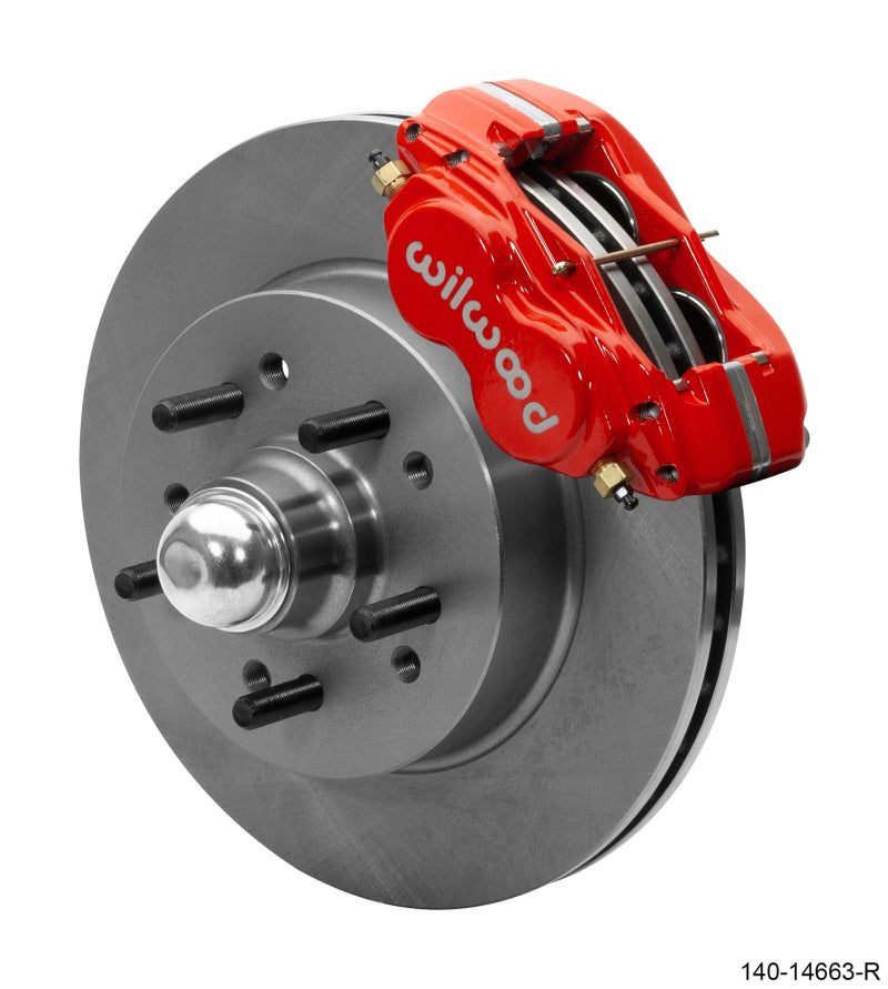 Wilwood Forged Dynalite-M Front Kit 11.5in Red 1 PC Rotor&Hub 58-64 Impala 63-64 Corvette 140-14663-R 140-14663-R User 1