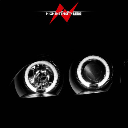 Anzo 2000-2004 Infiniti I30 Projector Headlights w/ Halo Black 121077 Photo - Unmounted