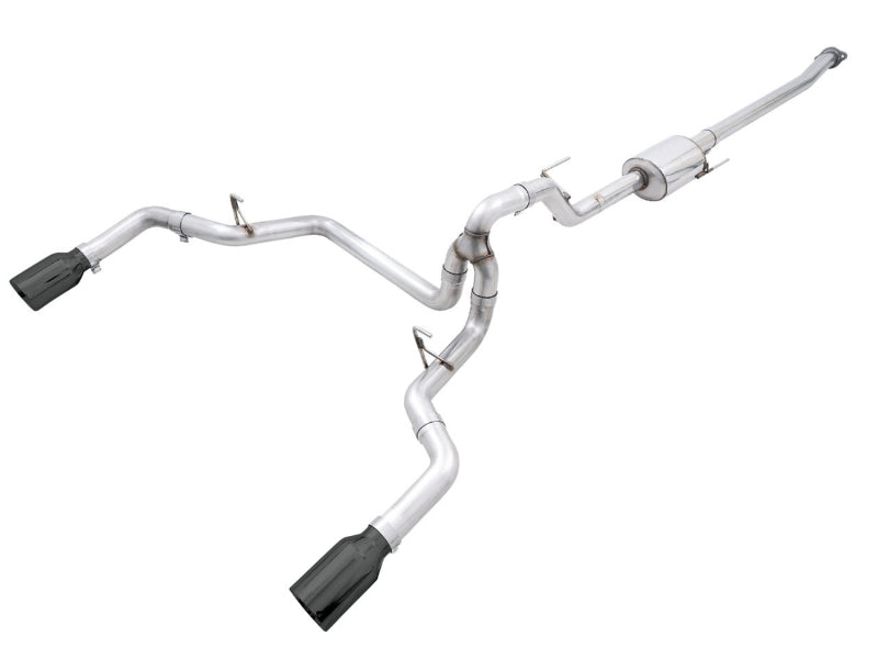 AWE Tuning AWE 0FG 21+ Ford F150 Dual Split Rear Cat-Back Exhaust- 5in Diamond Black Tips 3015-33119 3015-33119 Photo - Primary
