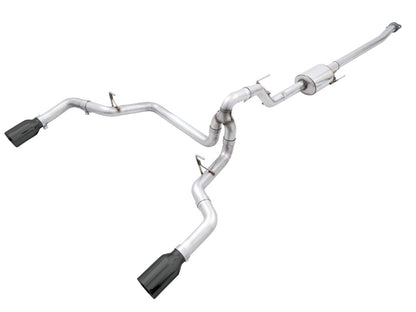 AWE Tuning AWE 0FG 21+ Ford F150 Dual Split Rear Cat-Back Exhaust- 5in Diamond Black Tips 3015-33119 3015-33119 Photo - Primary