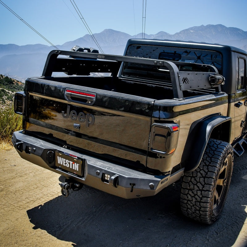 Westin 2021 Jeep Gladiator Overland Cargo Rack - Textured Black 51-10005 51-10005 Photo - Mounted