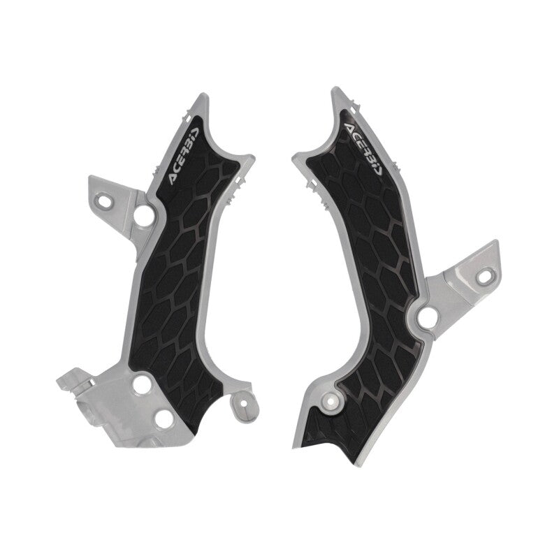 Acerbis 2024 Kawasaki KX450 Frame Guards- X-Grip - Silver/Black 2983671015 2983671015 User 1