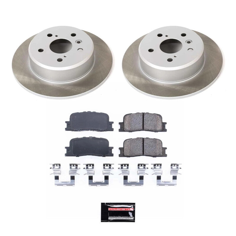 PowerStop Power Stop 01-03 Toyota Highlander Rear Semi-Coated Rotor Kit SC1069 SC1069 Photo - Primary