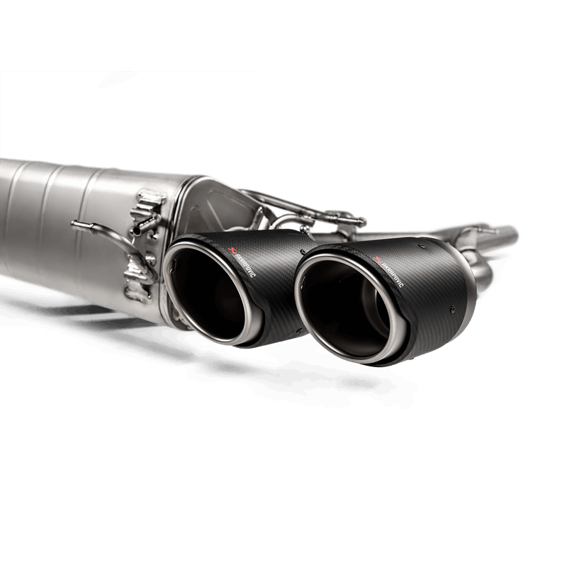 Akrapovic 2018+ Alfa Romeo Giulia Quadrifoglio Slip-On Line (Titanium) w/Titanium/Carbon Fiber Tips S-AR/TI/7H