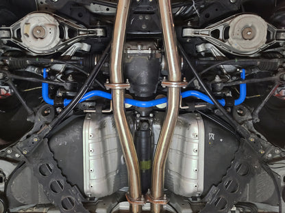 aFe 09-20 Nissan 370Z 09-20 V6-3.7L Control Rear Sway Bar - Blue 440-712001RL 440-712001RL Photo - Mounted