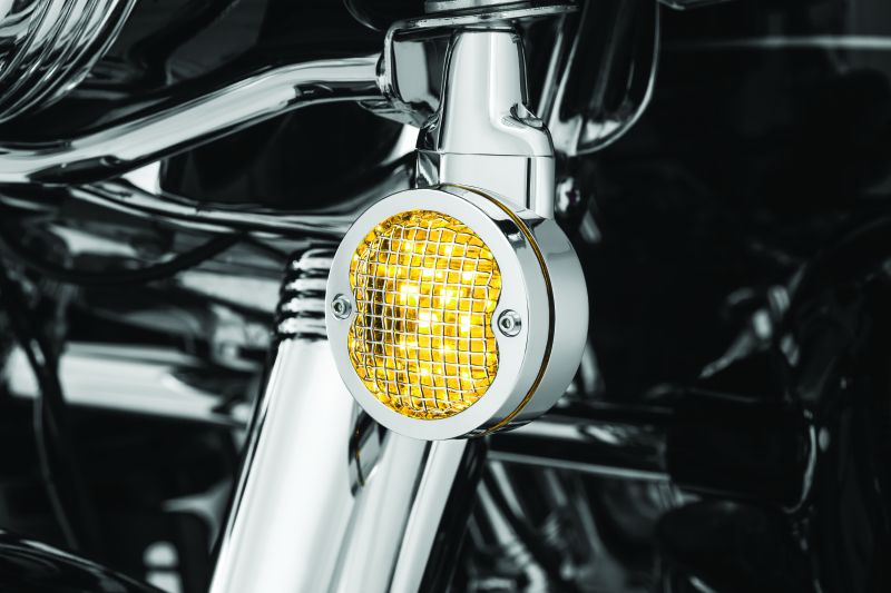 Kuryakyn Mesh T/S Bezels 3-1/4in Chr 6513 6513 User 1