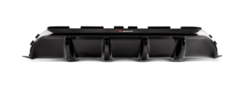 Akrapovic 18+ BMW M5 (F90) Rear Carbon Fiber Diffuser - High Gloss w/ Red/White Akrapovic Logo DI-BM/CA/5/G/RS DI-BM/CA/5/G/RS Photo - Primary