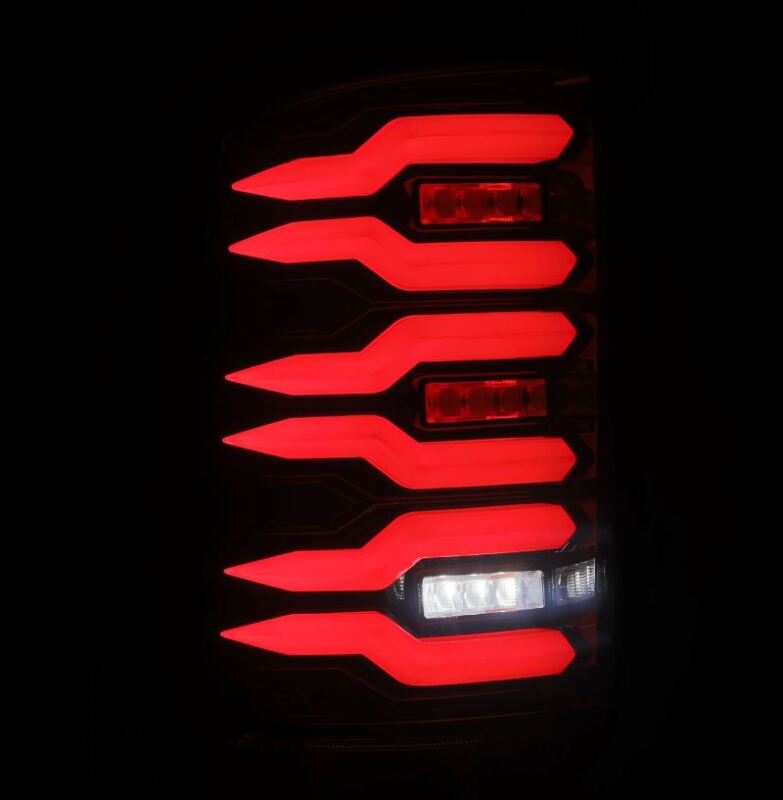 AlphaRex 07-13 GMC Sierra 1500/07-14 2500/3500HD (No Clsc/Dually) Luxx-Series LED Tail Lghts Blk Red 630080 630080 User 2