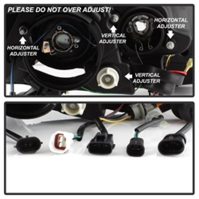 Spyder 2015-2017 Toyota Sienna Projector Headlights - DRL LED - Black PRO-YD-TSEN15-DRL-BK 5084002 5084002 Photo - Unmounted