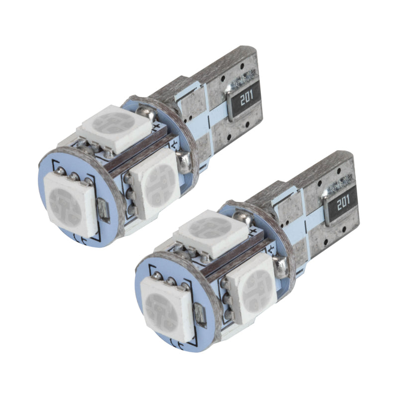 ORACLE Lighting Oracle T10 5 LED 3 Chip SMD Bulbs (Pair) - Red 4801-003 4801-003 Photo - Mounted