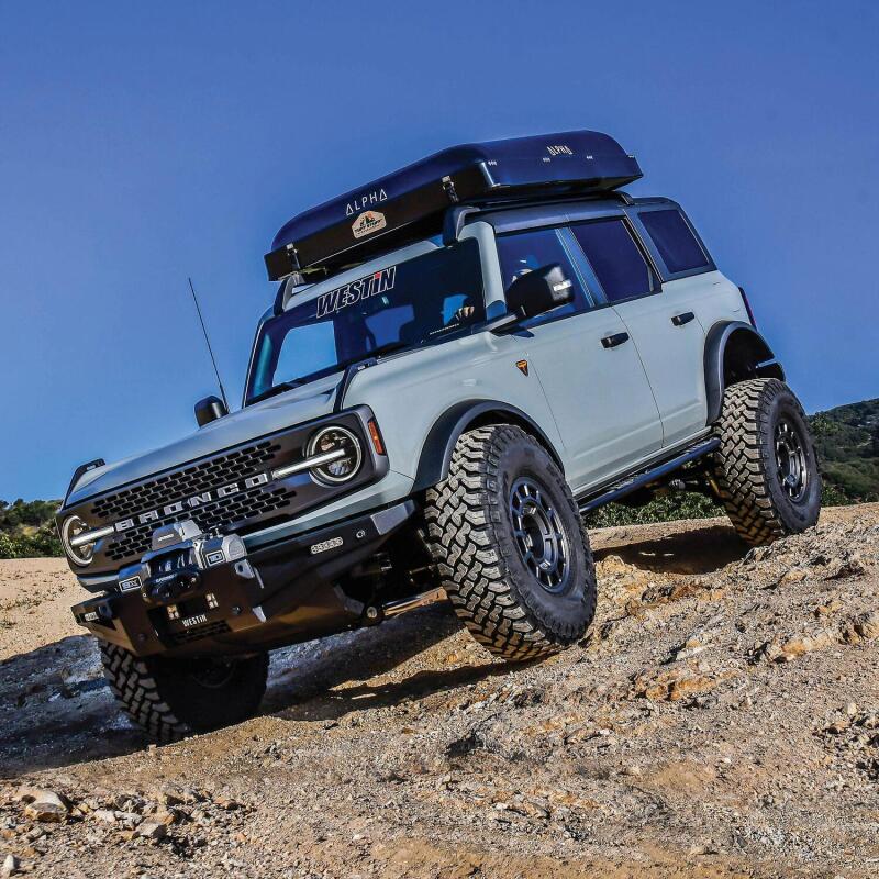 Westin 21-23 Ford Bronco 4dr (Excl. Bronco Sport) Rock Slider - Textured Black 42-14195 42-14195 Photo - Mounted
