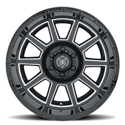 ICON Recoil 20x10 6x135 -24mm Offset 4.5in BS Gloss Black Milled Spokes Wheel 6220106345GBMW 6220106345GBMW Photo - Close Up