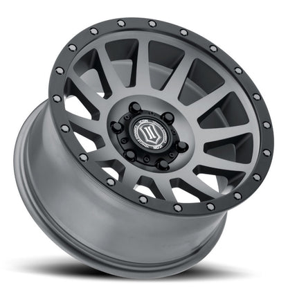 ICON Compression 18x9 6x135 6mm Offset 5.25in BS Titanium Wheel 2018906352TT 2018906352TT Photo - Unmounted