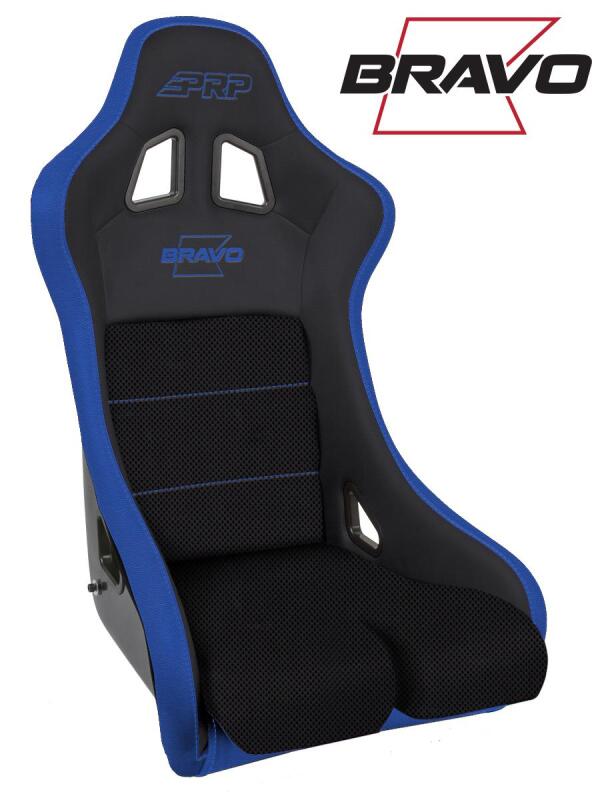 PRP Seats PRP Bravo Composite Seat- Black/Blue (PRP Blue Outline/Bravo Blue- Blue Stitching) A4502-V A4502-V Photo - Primary