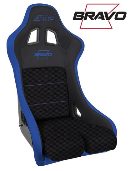 PRP Seats PRP Bravo Composite Seat- Black/Blue (PRP Blue Outline/Bravo Blue- Blue Stitching) A4502-V A4502-V Photo - Primary