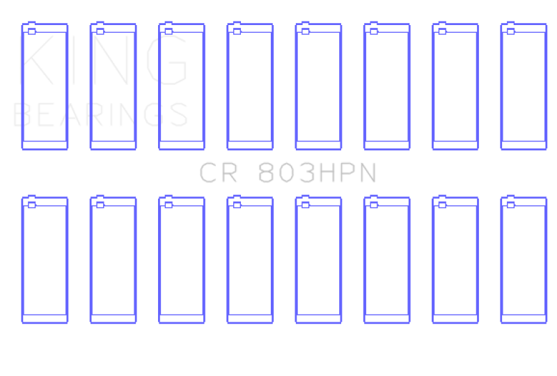 King Engine Bearings King GMC SBC 55-67 265/283/302/327 V8 (Size STD) Performance Rod Bearing Set CR803HPN CR803HPN Photo - Primary