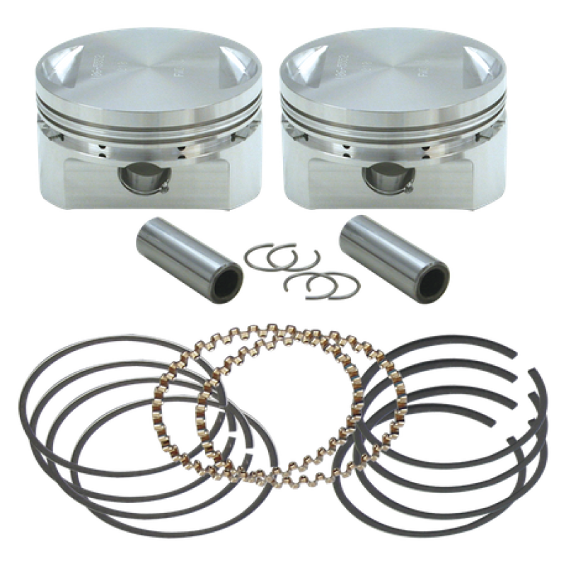 S&S Cycle 84-99 BT 3-1/2in .010in Bore Forged Stroker Piston Kit 106-5555