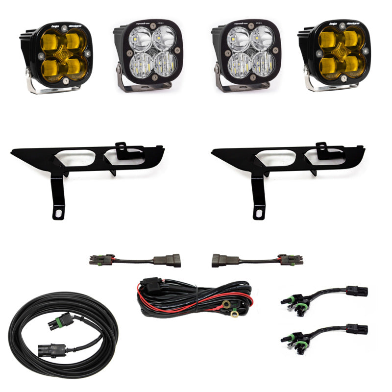 Baja Designs 2021+ Ford F150 Fog Pocket Kit SAE Amber Squadron Pro DC 447700 447700 User 1