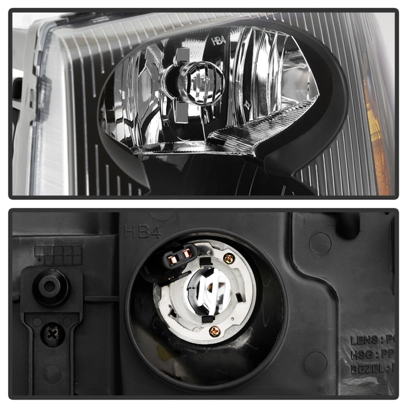 SPYDER xTune 02-09 GMC Envoy OEM Style Headlights - Black (HD-JH-GEN02-AM-BK) 9042652 9042652 Photo - Unmounted