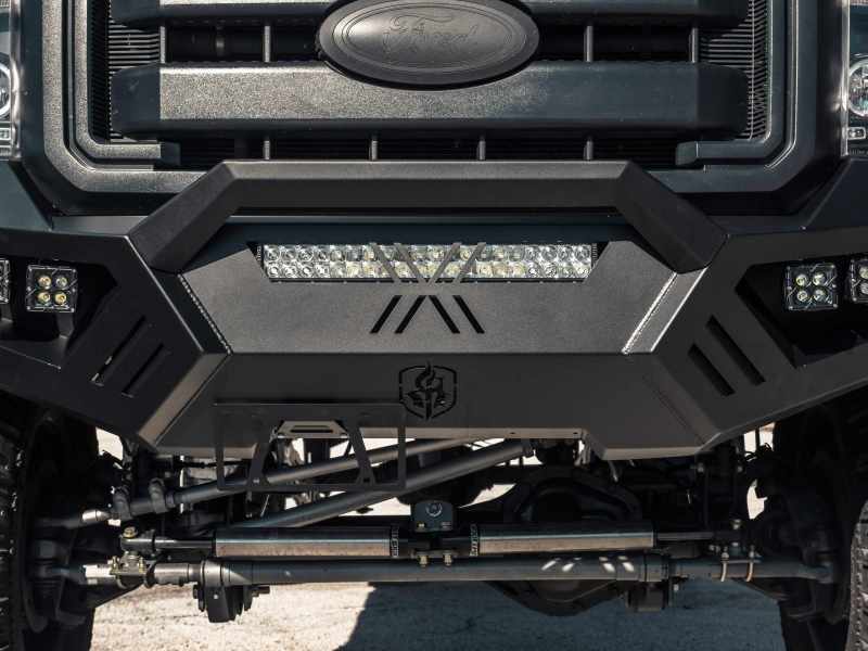 Road Armor 11-16 Ford F-250 SPARTAN Front Bumper Bolt-On Pre-Runner Guard - Tex Blk 6112XFPRB 6112XFPRB Photo - Primary
