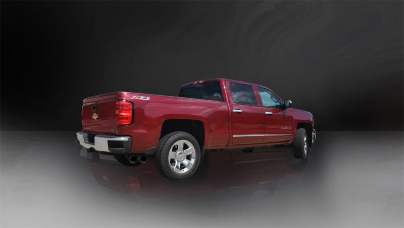 Corsa Performance 14 GM Sierra/Silverado 1500 Crew/Dbl / Short/Std. Bed 6.2L V8 Black 14866BLK Photo - Mounted