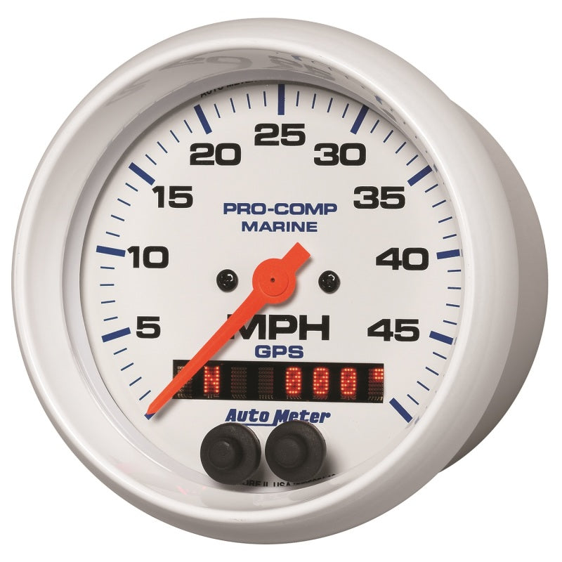 AutoMeter Marine White 3 3/8in 50MPH GPS Speedometer Gauge 200635 200635 User 2