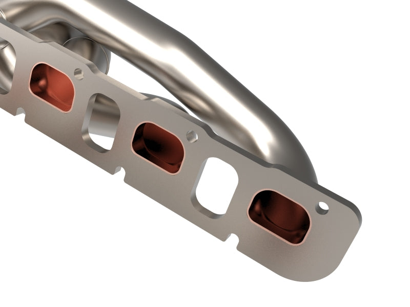 aFe Power Twisted Steel 304SS Shorty Header 2021 Ram 1500 TRX V8-6.2L 48-32030-T 48-32030-T Photo - Close Up