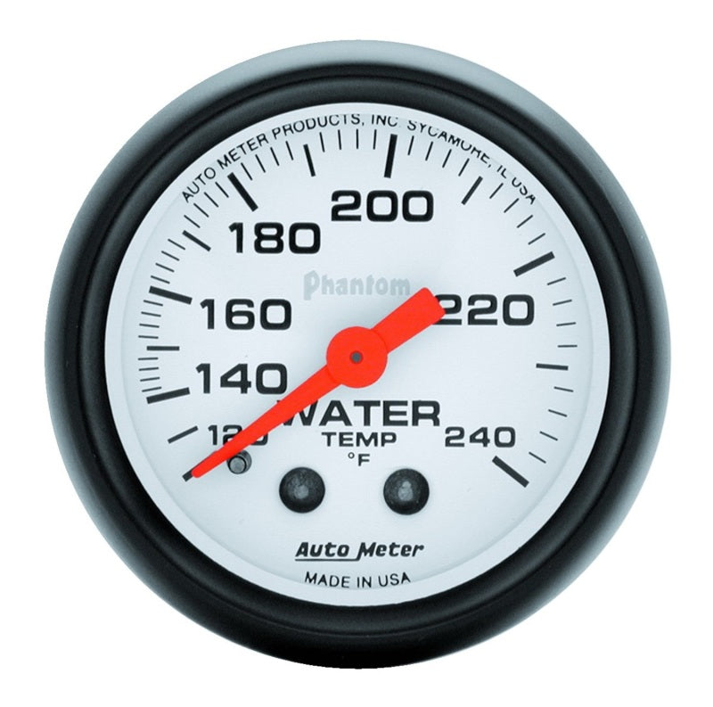 Autometer 2-1/16" Water Temperature, 120-240 °F, Mechanical, Phantom 5732 Photo - Primary
