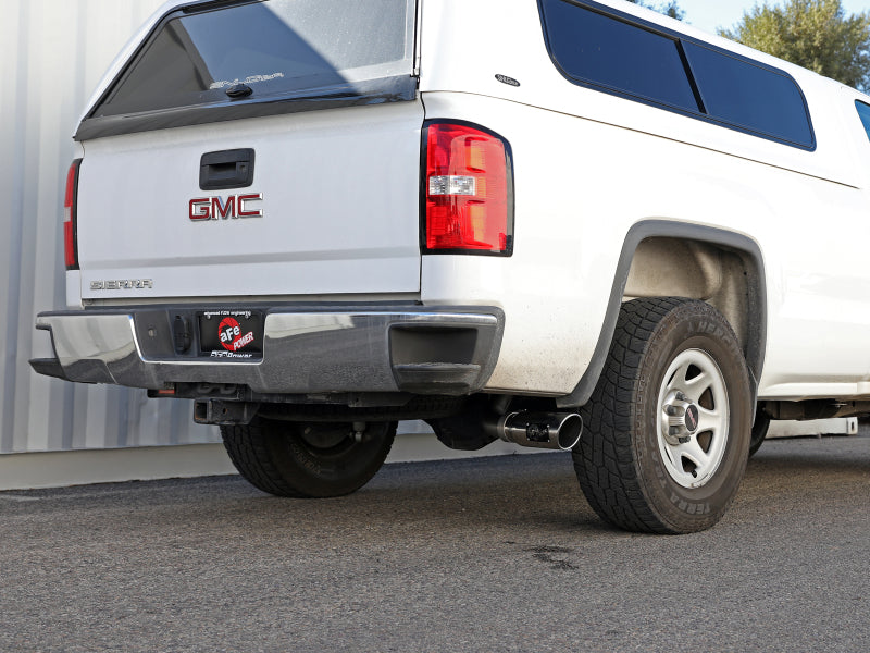 aFe Apollo GT Series 3in 409SS GM Silverado/Sierra 1500 09-18 V6-4.3/V8-4.8/5.3L - Polished 49-44136-P 49-44136-P Photo - Mounted