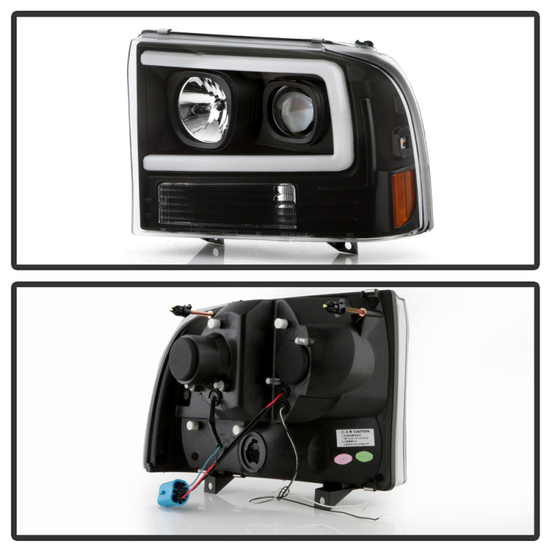 SPYDER Ford F-250 99-04/Excursion 00-04 1 Piece LED Headlights - Black PRO-YD-FF25099V2PL-BK 5088062 5088062 User 1