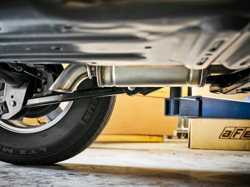 aFe Rock Basher 3" 409 Stainless Steel Cat-Back Exhaust System 49-48074 Photo - Mounted
