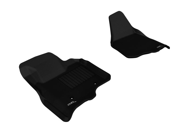 3D MAXpider 2011-2012 Ford F-250/350/450 Supercab/Supercrew Kagu 1st Row Floormat - Black L1FR07011509 L1FR07011509 Photo - Primary