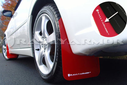Rally Armor 05-09 Legacy RED UR Mud Flap White Logo MF4-UR-RD/WH User 1