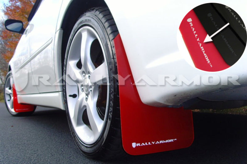 Rally Armor 05-09 Legacy RED UR Mud Flap White Logo MF4-UR-RD/WH User 1