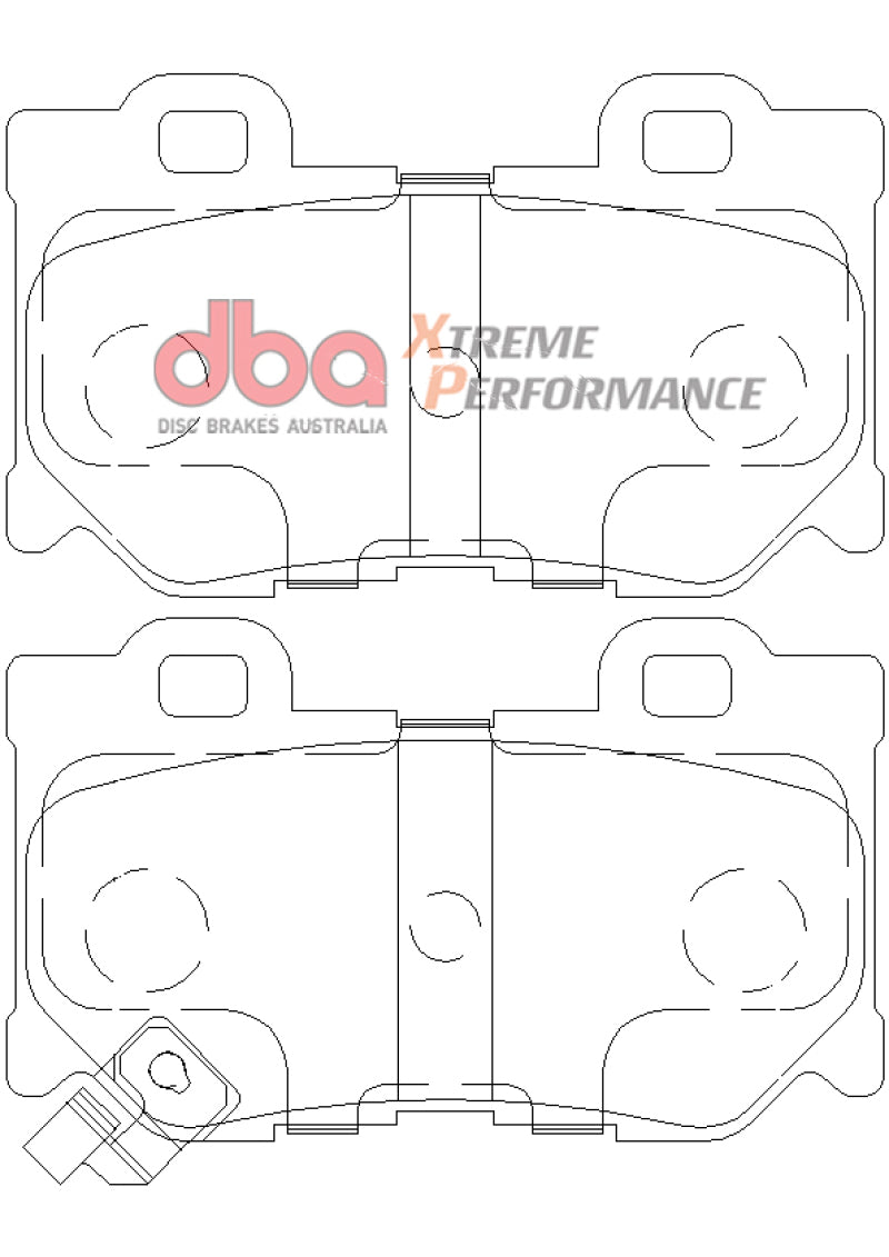 DBA 2009+ Nissan 370Z XP Extreme Performance Rear Brake Pads DB2401XP DB2401XP Photo - out of package