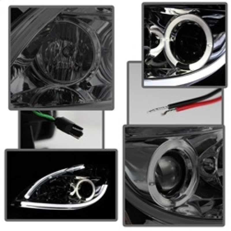 Spyder Nissan Altima 4Dr 10-12 Projector Headlights Light DRL LED Halo Smke PRO-YD-NA104D-LTDRL-SM 5076854 5076854 Photo - Unmounted