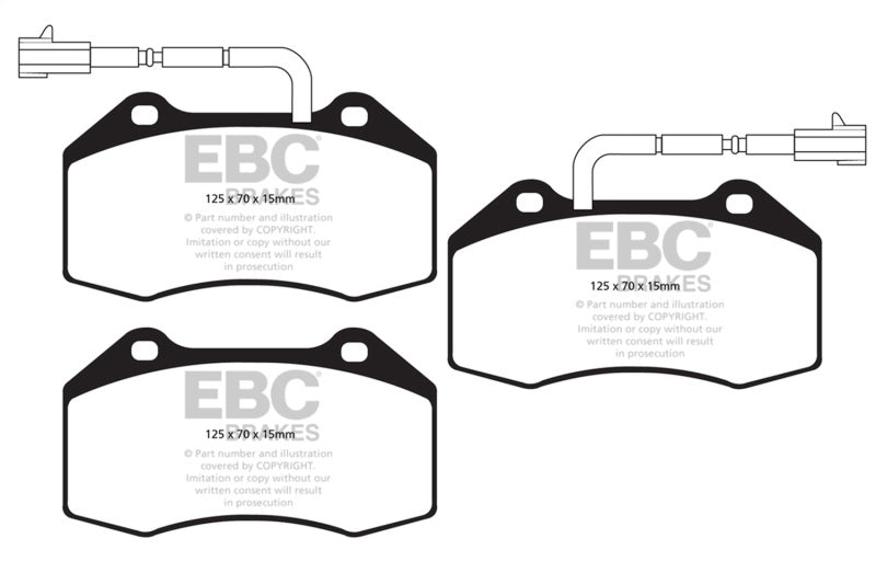 EBC Disc Brake Pad Set DP42021/2R Photo - Primary