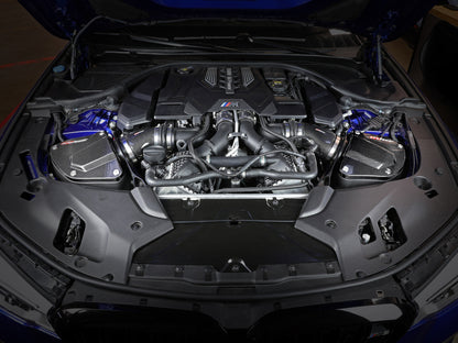 aFe Momentum Black Series Carbon Fiber Pro 5R Air Intake System BMW M5 (F90) 18-19 58-10005R 58-10005R Photo - Mounted