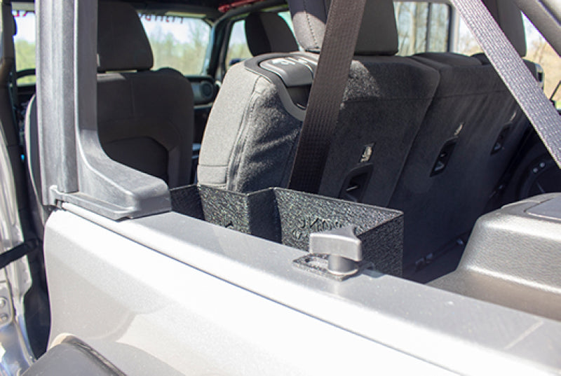 Fishbone Offroad 2018+ Jeep JLU Wrangler JL  4 Door Driver Side Wheel Well Storage Bin - Single FB25215 FB25215 Photo - lifestyle view