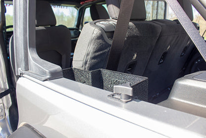 Fishbone Offroad 2018+ Jeep JLU Wrangler JL  4 Door Driver Side Wheel Well Storage Bin - Single FB25215 FB25215 Photo - lifestyle view