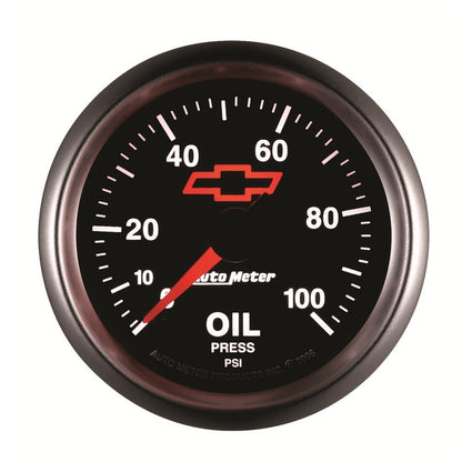 Autometer GM Bowtie Black 2-1/16in 0-100 PSI Oil Pressure - Stepper Motor 3653-00406 3653-00406 User 3