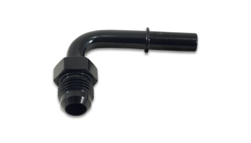 Vibrant 90 Degree Male AN Push-On EFI Adapter AN -6 Barb 0.375in 16876 16876 Photo - Primary