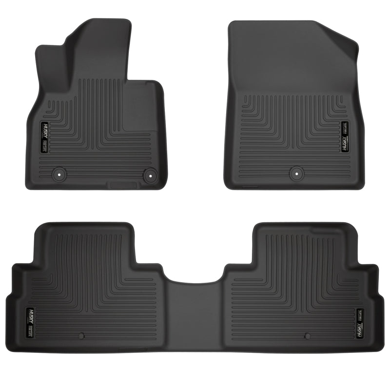 Husky Liners 2020 Kia Telluride Weatherbeater Black Front & 2nd Seat Floor Liners 95691 95691 Photo - Primary