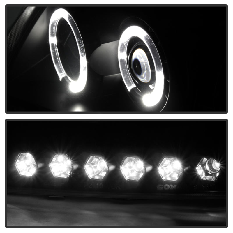 Spyder Ford F150 97-03 Projector - LED Halo Amber Reflctr LED Blk Smke PRO-YD-FF15097-1P-AM-BSM 5078445 5078445 User 1