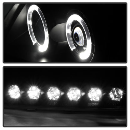 Spyder Ford F150 97-03 Projector - LED Halo Amber Reflctr LED Blk Smke PRO-YD-FF15097-1P-AM-BSM 5078445 5078445 User 1
