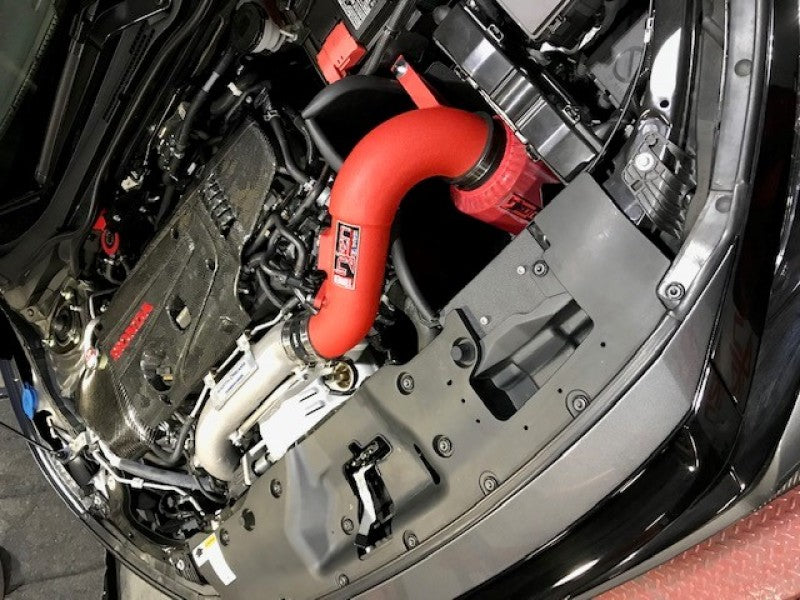Injen 17-19 Honda Civic Type R 2.0T Wrinkle Red Short Ram Air Intake SP1583WR SP1583WR Photo - Mounted