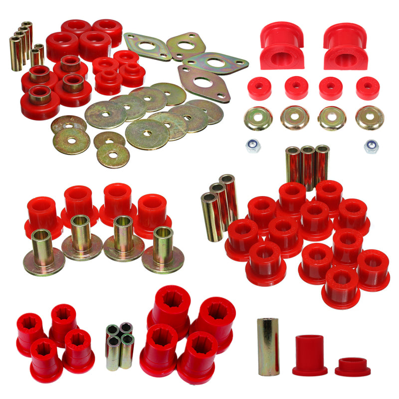 Energy Suspension ES Hyper-Flex Sets - Red Suspension Bushing Kits main image