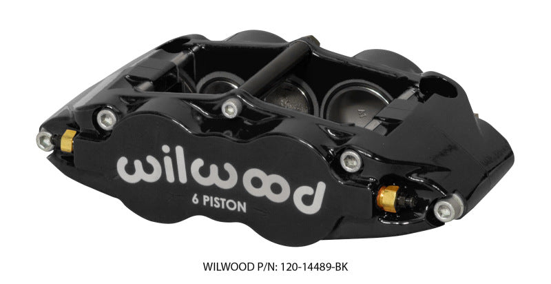 Wilwood Caliper Forged Narrow Superlite R/H FNSL6R-DS Dust Seal 1.62/1.12/1.12,1.25 Rotor - Black 120-14489-BK 120-14489-BK User 1