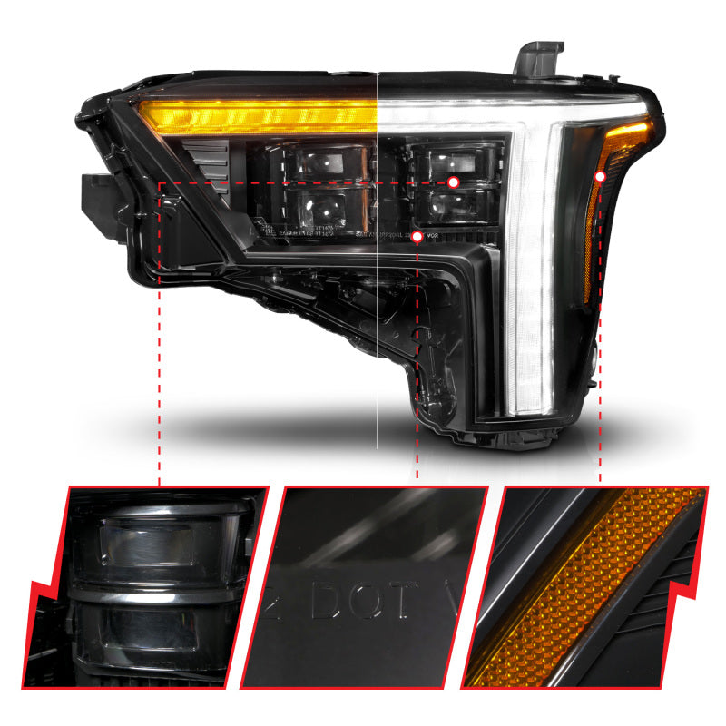 ANZO 22-24 Toyota Tundra (w/Factory LED Refl.) Z-Series Full LED Proj Headlights - Driver Side ONLY 111599X-L 111599X-L User 1